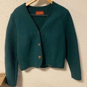 Geiger Austrian Boiled Wool Cardigan Sweater